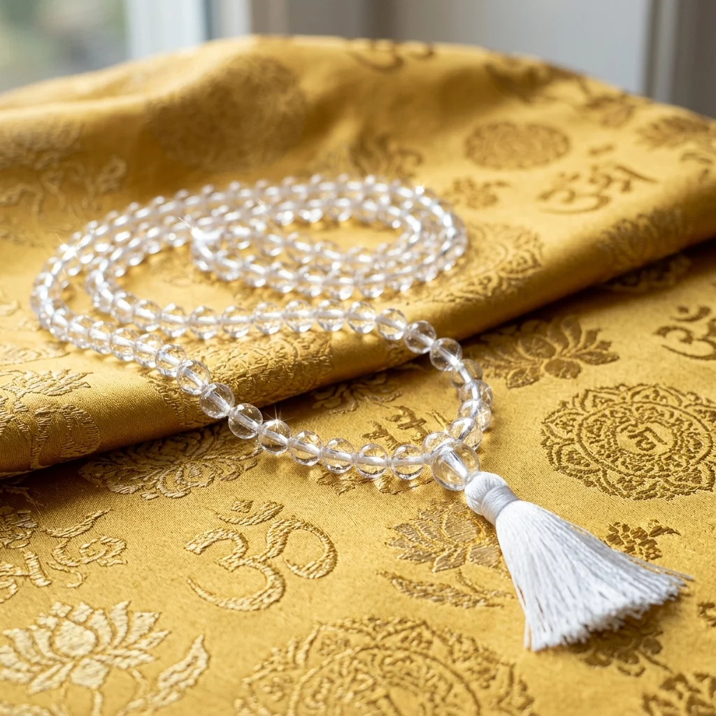 Sphatik (Quartz Crystal) Mala - 108 Beads