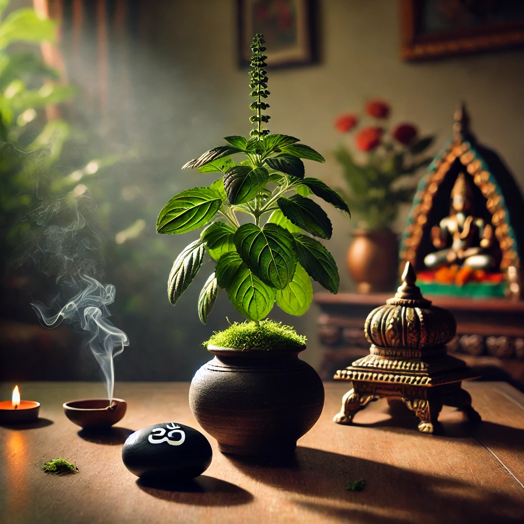 Can We Keep Shaligram in Tulsi Plant?