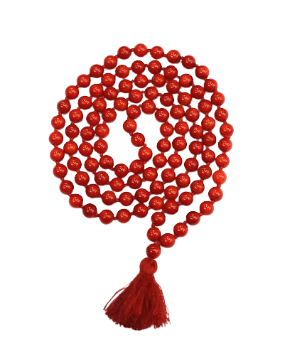 Red Coral Mala Authentic Genuine Mala