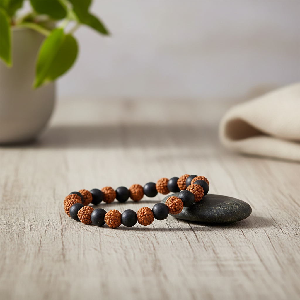 Karungali and Rudraksha Bracelet